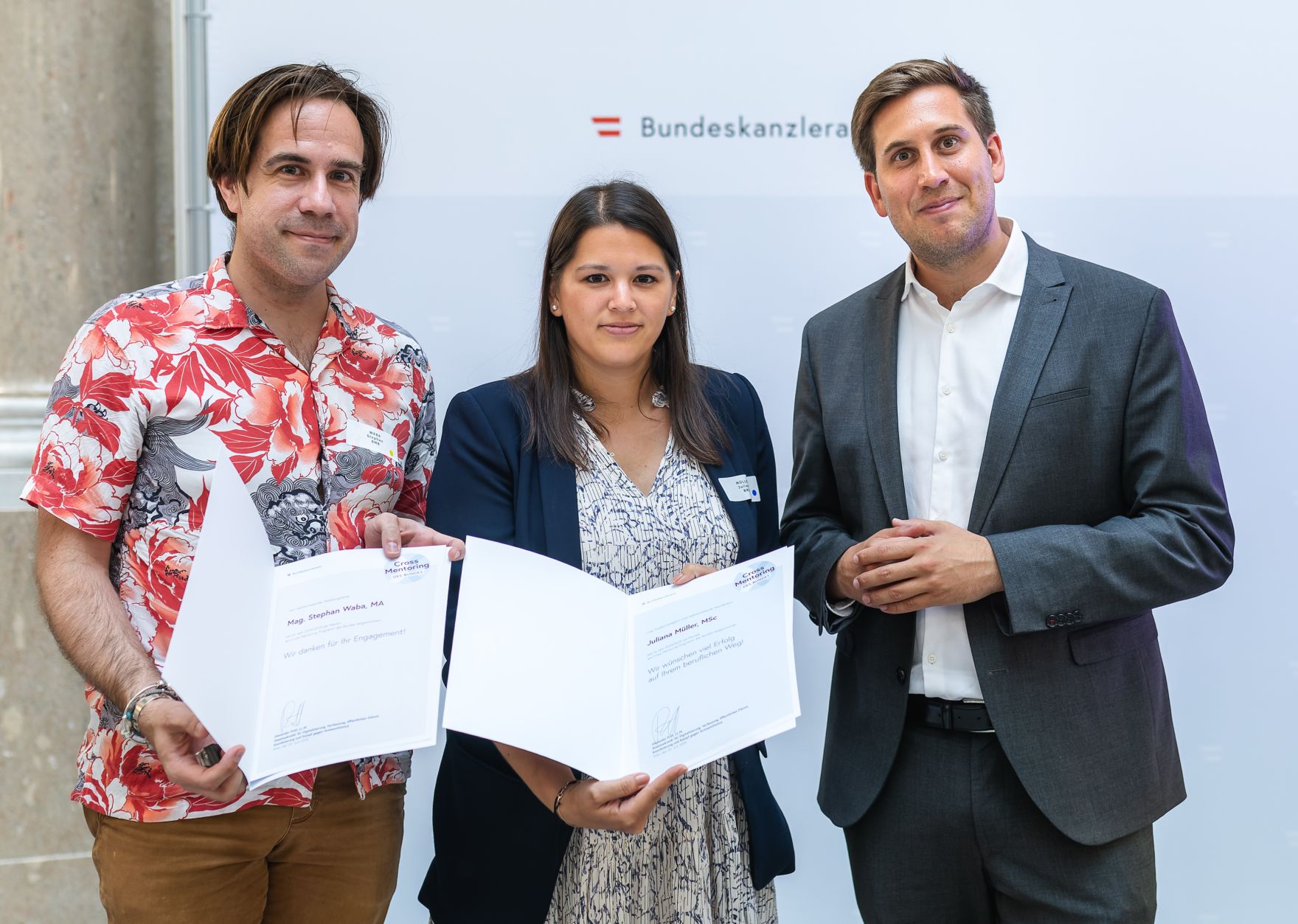 Am 23. Juni 2025 nahm Staatssekret&auml;r Alexander Pr&ouml;ll (r.) an der Abschlussveranstaltung des &bdquo;Cross Mentoring" Programms Jahrgang 2024/25 teil.