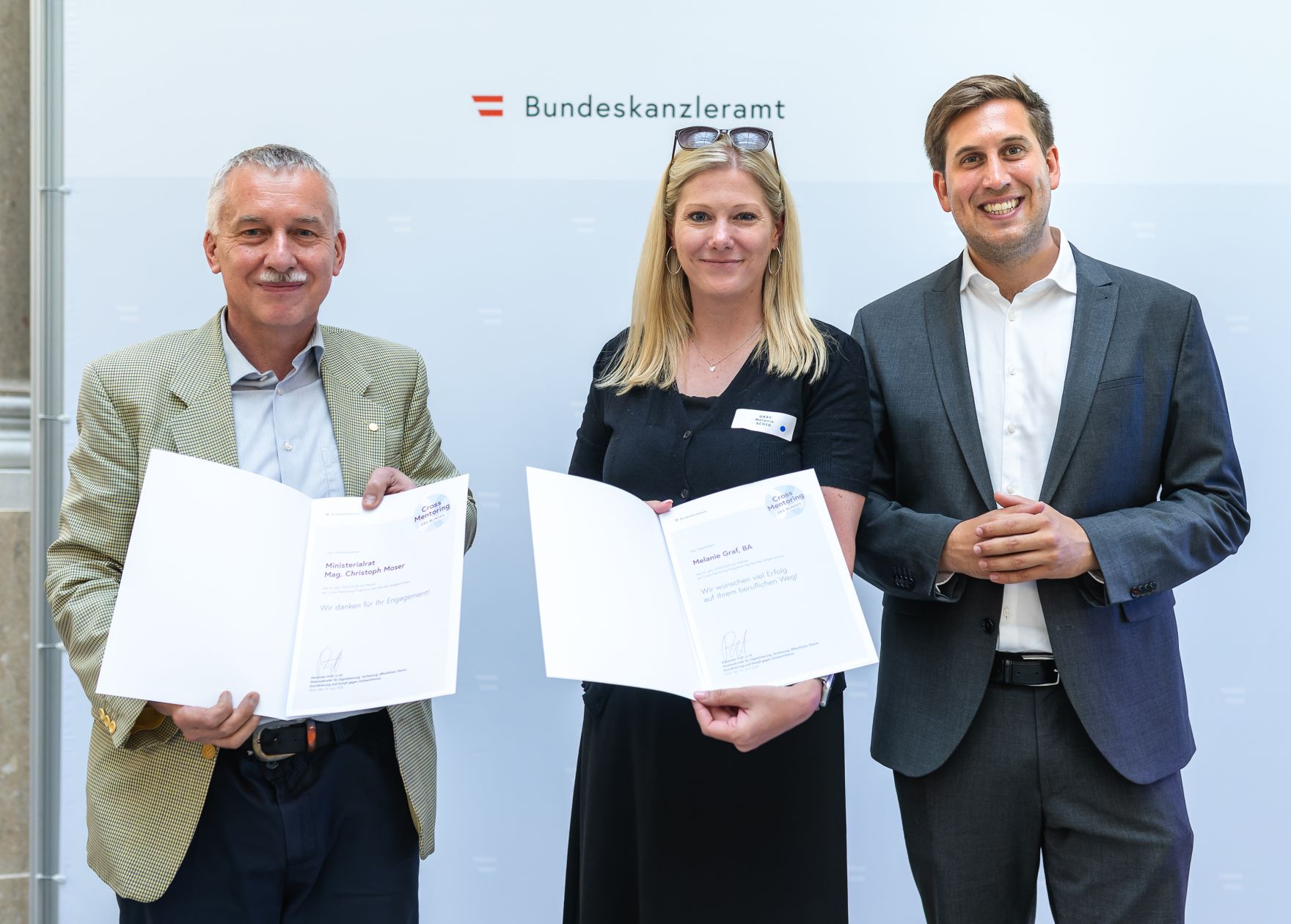 Am 23. Juni 2025 nahm Staatssekret&auml;r Alexander Pr&ouml;ll (r.) an der Abschlussveranstaltung des &bdquo;Cross Mentoring" Programms Jahrgang 2024/25 teil.