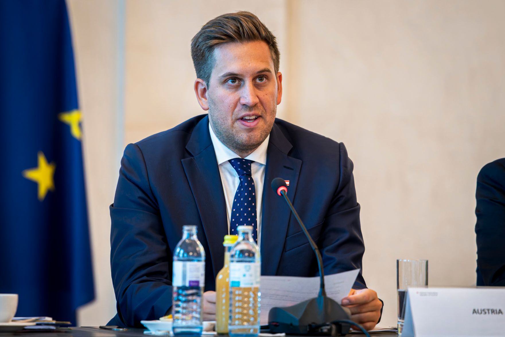 Am 12. September 2025 lud Staatssekret&auml;r Alexander Pr&ouml;ll (im Bild) Digitalisierungsministerinnen und Minister zum Arbeitstreffen anl&auml;sslich des Gipfel zur Digitalen Souver&auml;nit&auml;t.