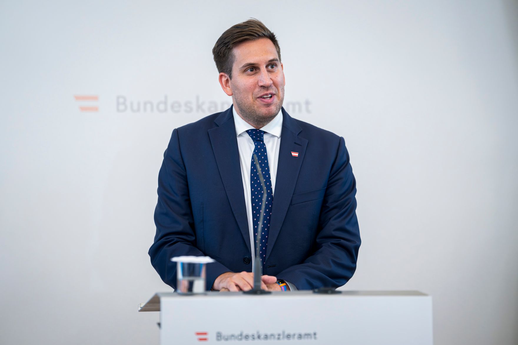 Am 12. September 2025 lud Staatssekret&auml;r Alexander Pr&ouml;ll (im Bild) Digitalisierungsministerinnen und Minister zum Arbeitstreffen anl&auml;sslich des Gipfel zur Digitalen Souver&auml;nit&auml;t.