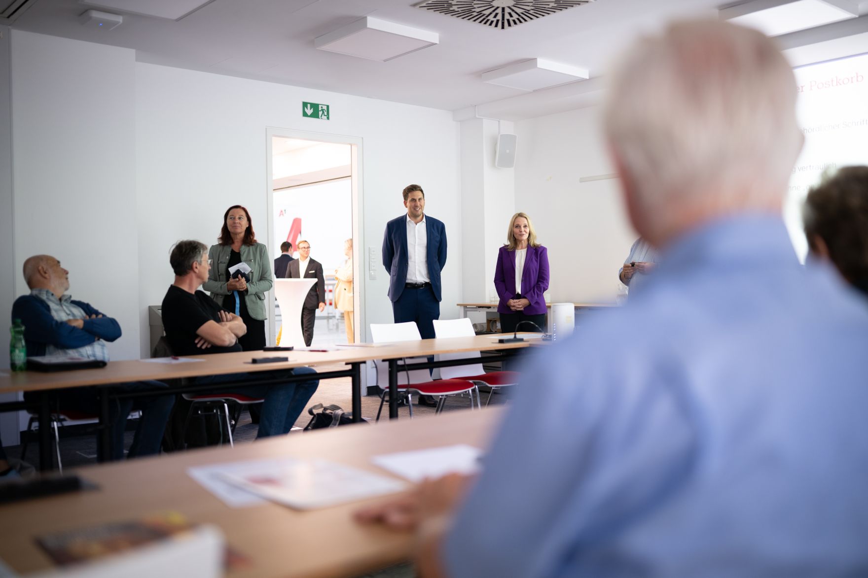 Am 17. September 2025 besuchte Staatssekret&auml;r Alexander Pr&ouml;ll (im Bild) die A1 Seniorenakademie.