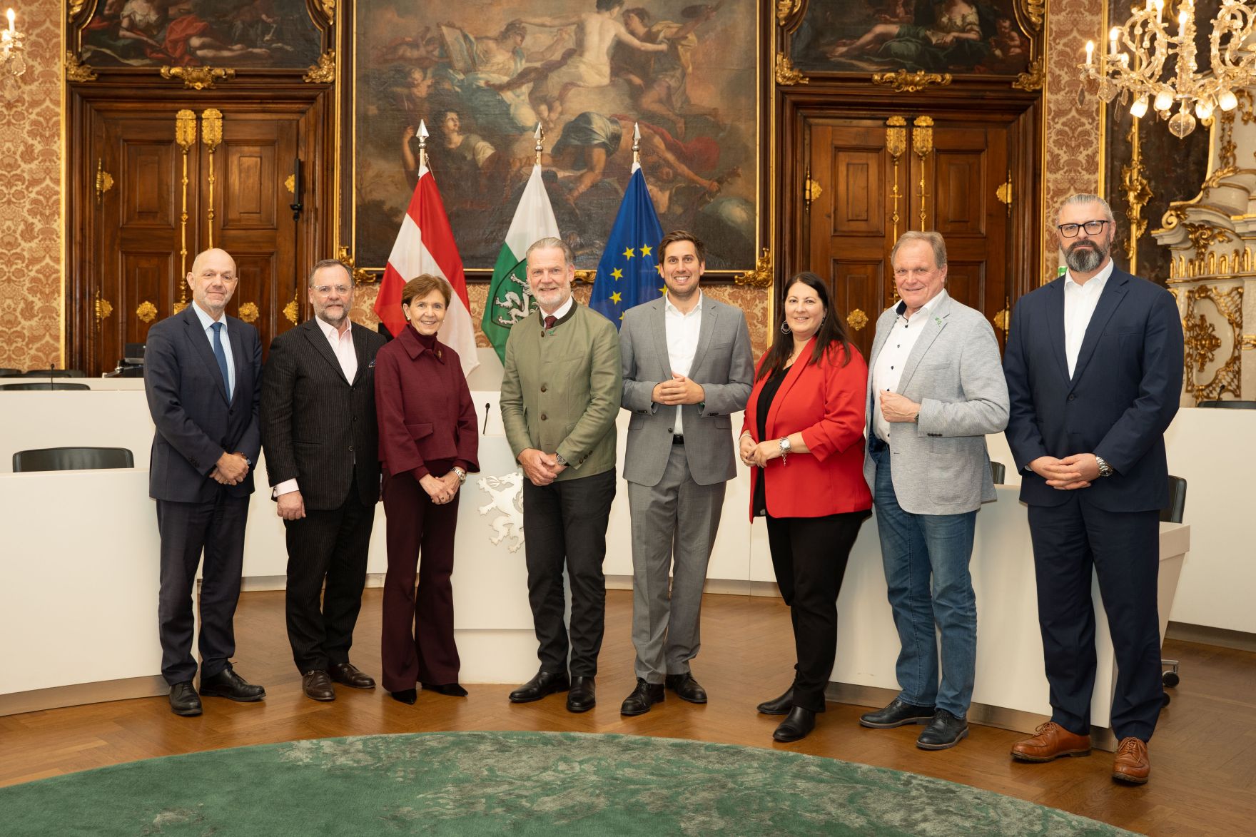 Am 7. November 2025 nahm Staatssekret&auml;r Alexander Pr&ouml;ll (m.r.) an einem Arbeitstreffen der Reformpartnergruppe &bdquo;Verwaltungs- und Verfassungsbereinigung&ldquo; in Graz teil.