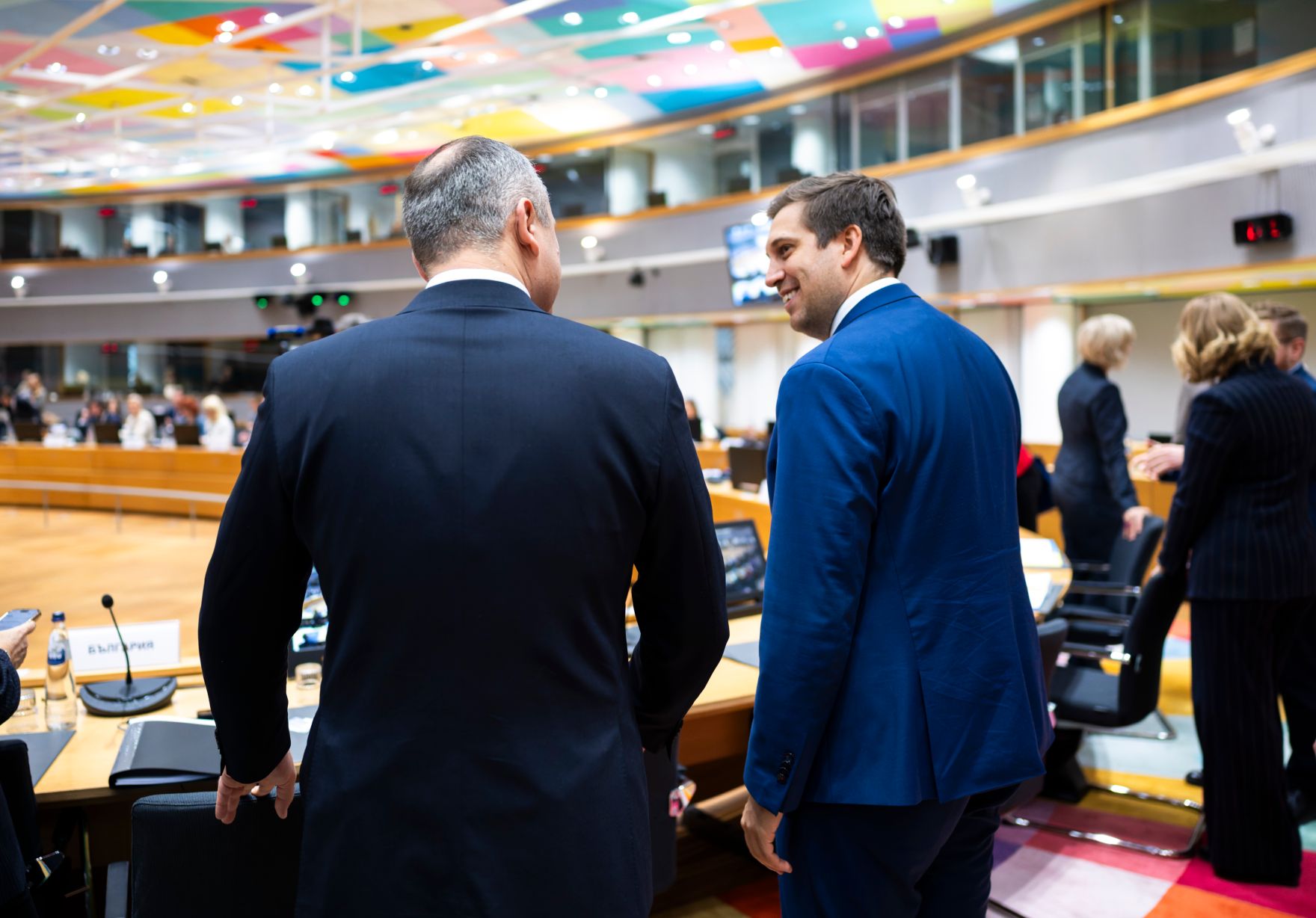 Am 5. Dezember 2025 reiste Staatssekret&auml;r Alexander Pr&ouml;ll (m.r.) nach Br&uuml;ssel und nahm am Rat f&uuml;r &bdquo;Verkehr, Telekommunikation und Energie&ldquo; der Europ&auml;ischen Union teil.