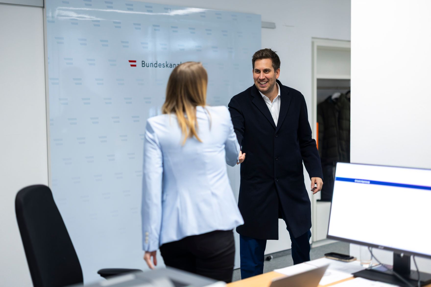 Am 10. Februar 2026 nahm Staatssekret&auml;r Alexander Pr&ouml;ll (r.) an der Er&ouml;ffnung der Digital Austria Servicestelle teil.