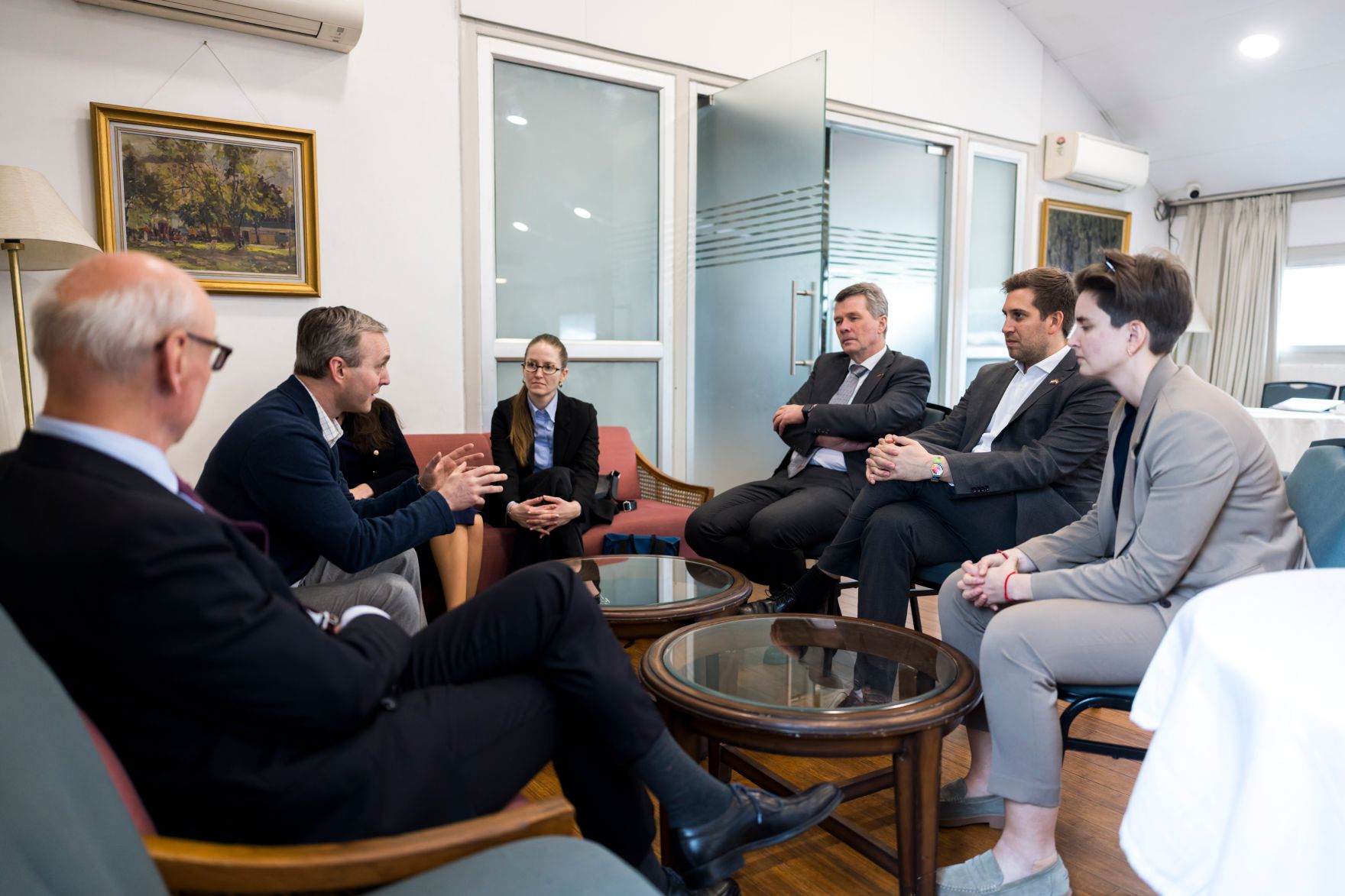 Am 18. Februar 2026 reiste Staatssekret&auml;r Alexander Pr&ouml;ll (2.v.r.) zu einem mehrt&auml;gigen Arbeitsbesuch nach Neu-Delhi.