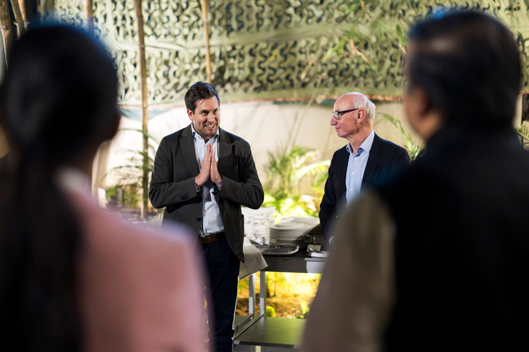 Am 20. Februar 2026 setzte Staatssekret&auml;r Alexander Pr&ouml;ll (m.l.) seinen mehrt&auml;gigen Arbeitsbesuch in Indien fort. Im Bild beim Austausch mit &Ouml;sterreichischen Firmen aus Karnataka.