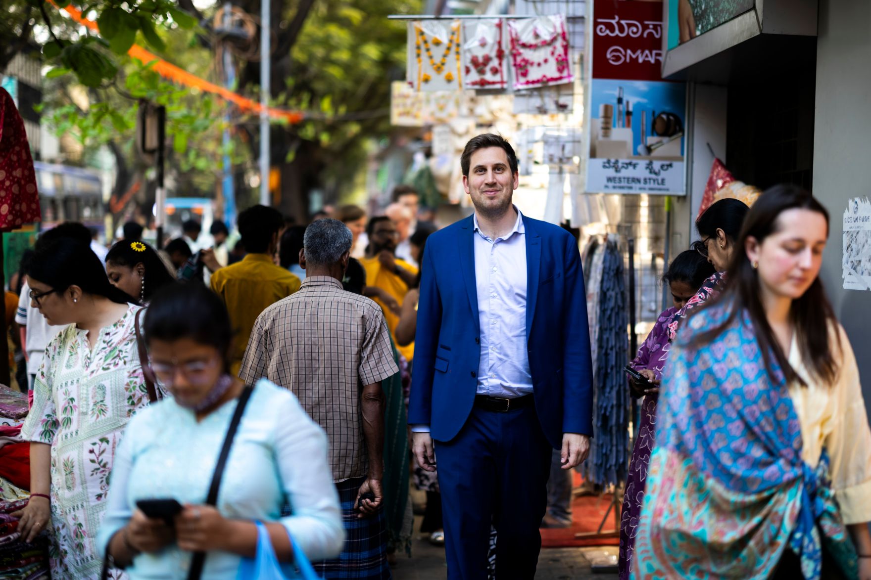 Am 21. Februar 2026 setzte Staatssekret&auml;r Alexander Pr&ouml;ll (m.) seinen mehrt&auml;gigen Arbeitsbesuch in Indien fort.