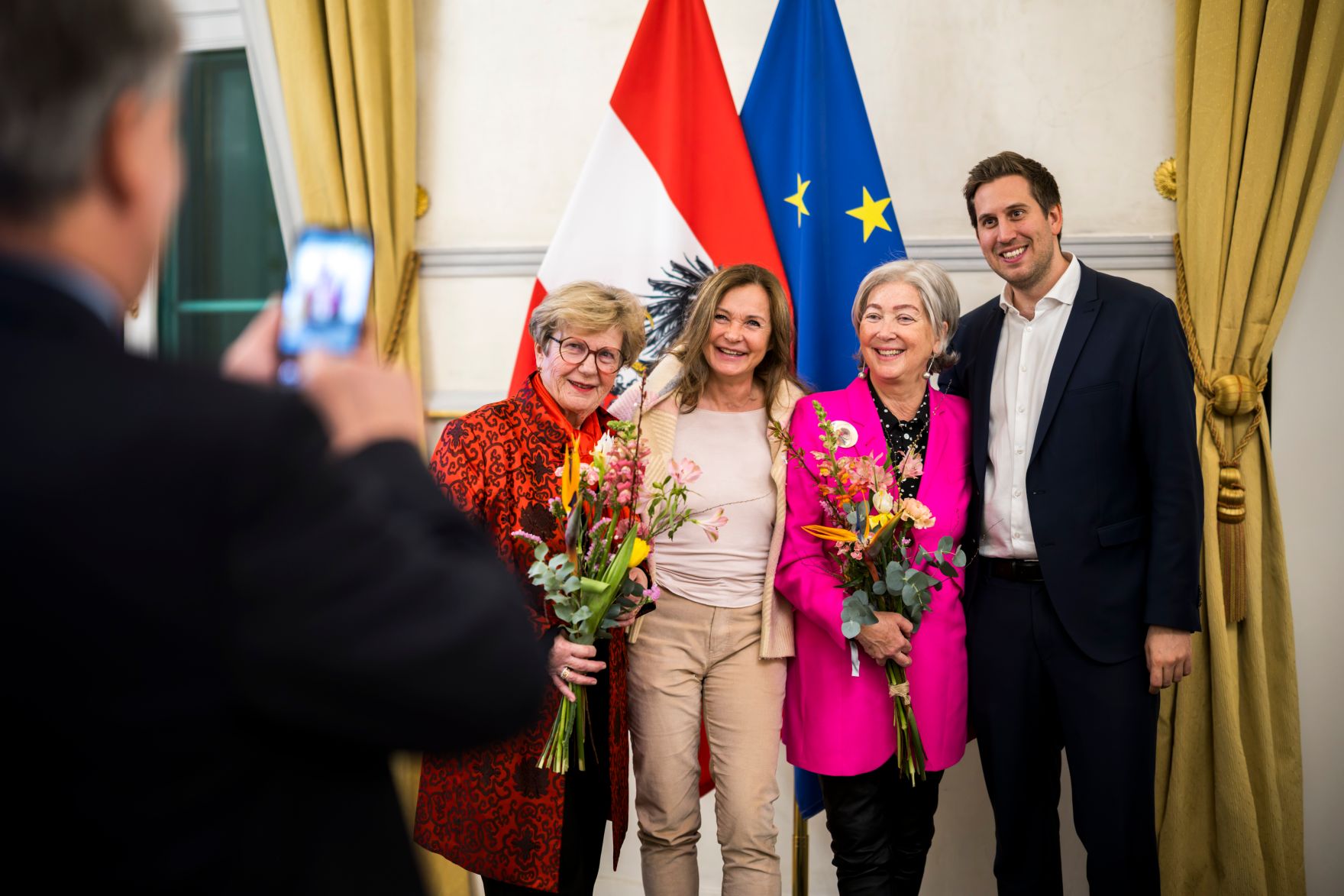 Am 5. M&auml;rz 2026 fand anl&auml;sslich des Weltfrauentags eine Veranstaltung im Bundeskanzleramt statt. Im Bild Staatssekret&auml;r Alexander Pr&ouml;ll (r).