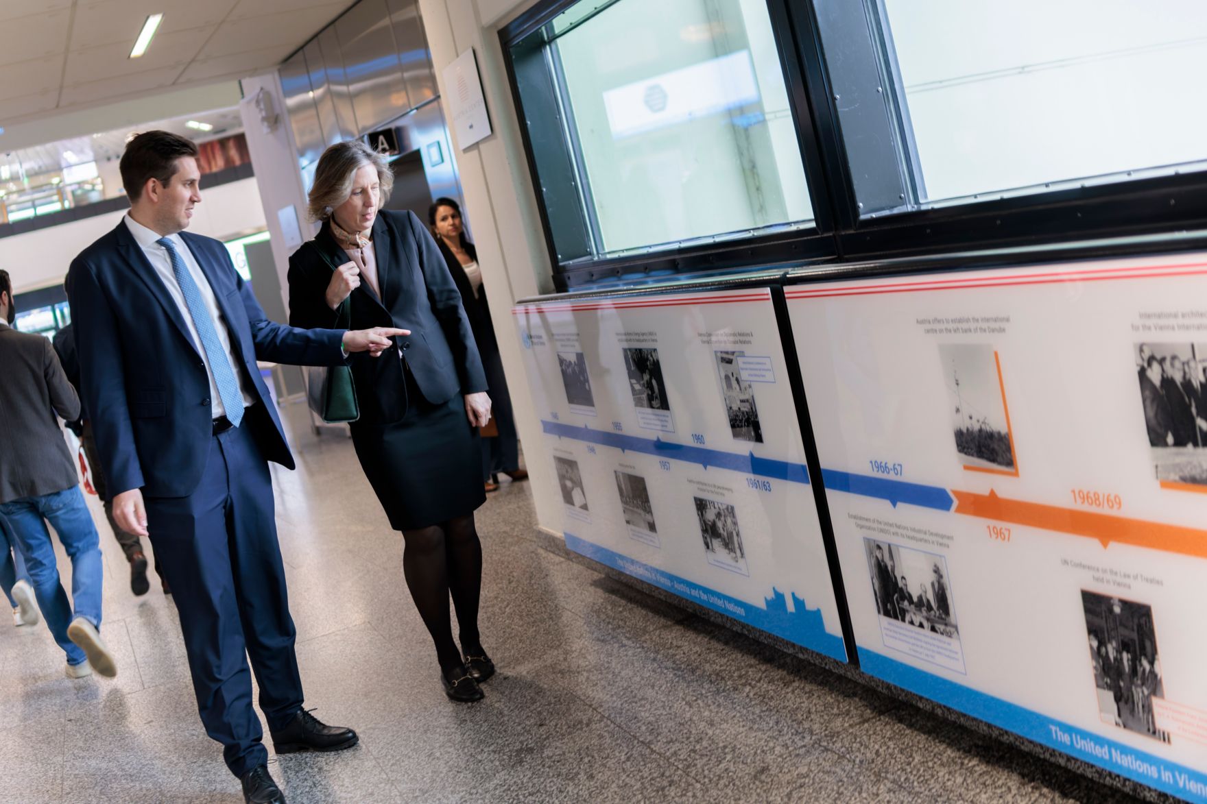 Am 16. M&auml;rz 2026 nahm Staatssekret&auml;r Alexander Pr&ouml;ll (l.) am Global Fraud Summit 2026 im Vienna International Center teil.