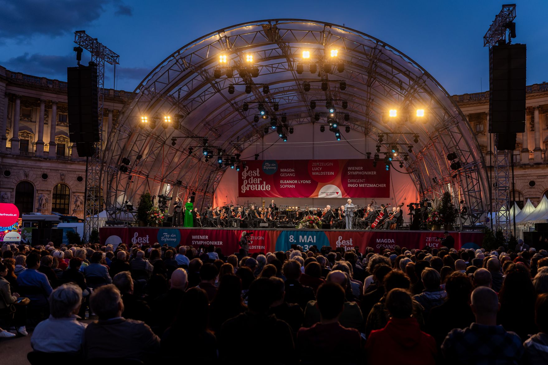 Am 8. Mai 2026 nahm Staatssekret&auml;r Alexander Pr&ouml;ll am Fest der Freude am Wiener Heldenplatz teil.