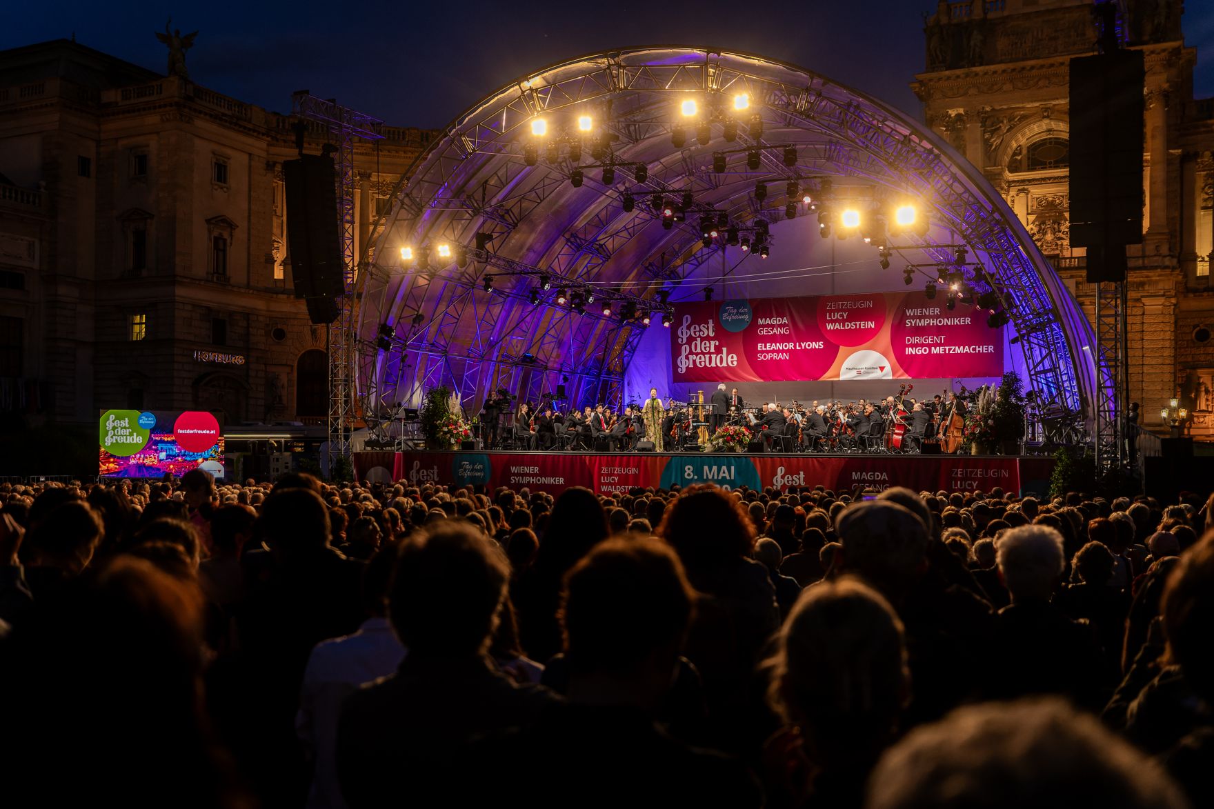 Am 8. Mai 2026 nahm Staatssekret&auml;r Alexander Pr&ouml;ll am Fest der Freude am Wiener Heldenplatz teil.