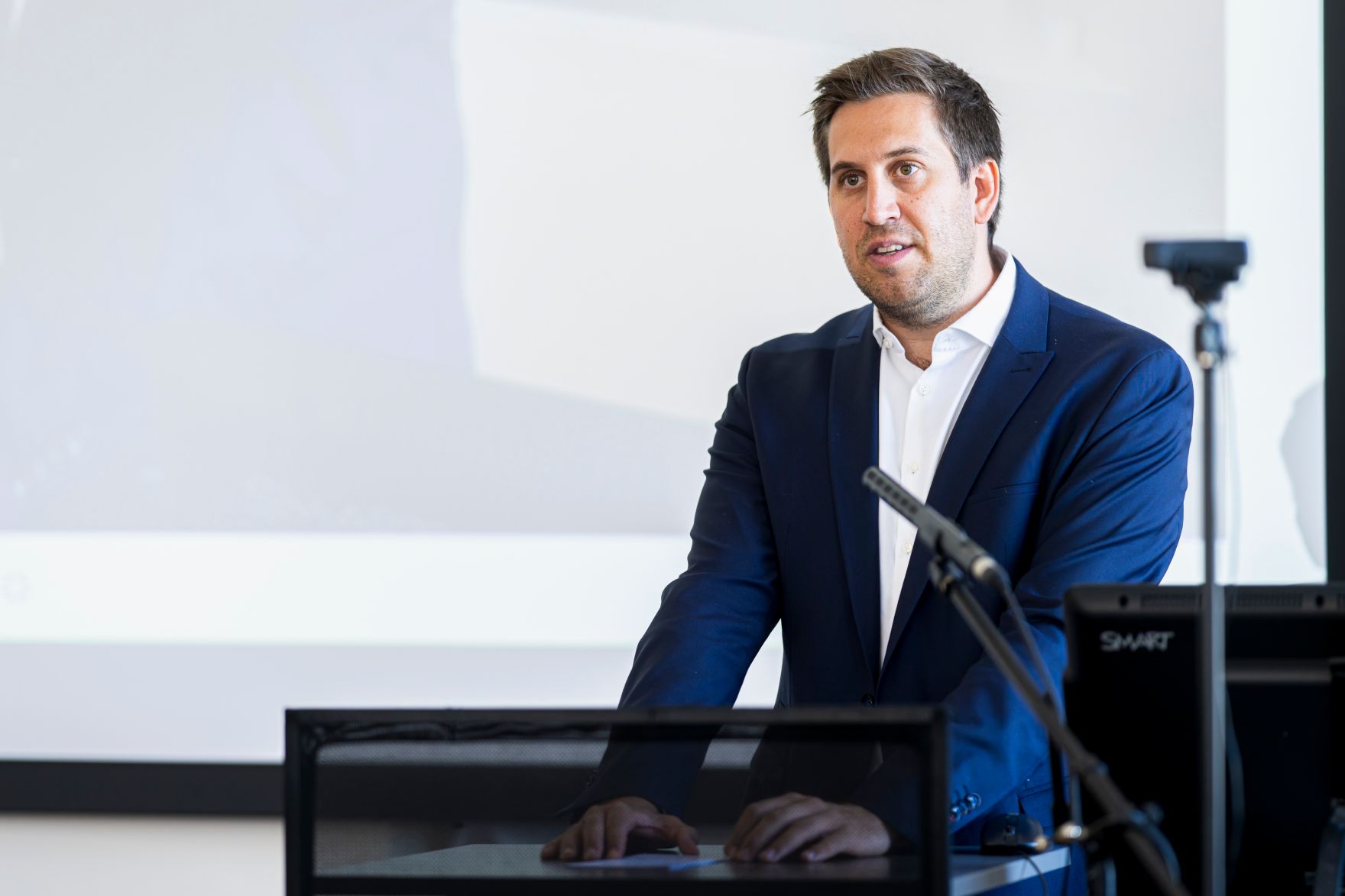 Am 26. Mai 2026 nahm Staatssekret&auml;r Alexander Pr&ouml;ll (im Bild) am IGF-Austria Forum teil.