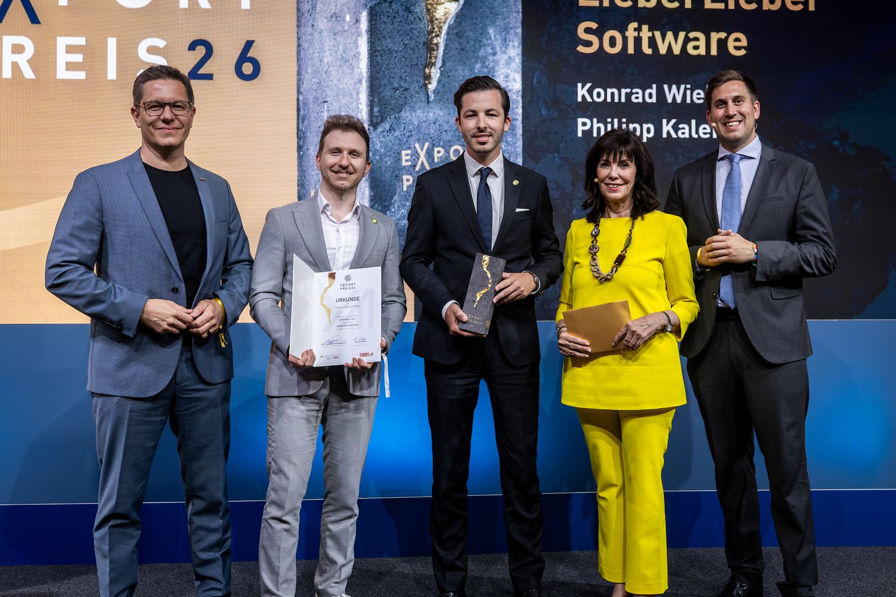 Am 28. Mai 2026 nahm Staatssekret&auml;r Alexander Pr&ouml;ll (r.) an der Verleihung des Exportpreises 2026 teil.
