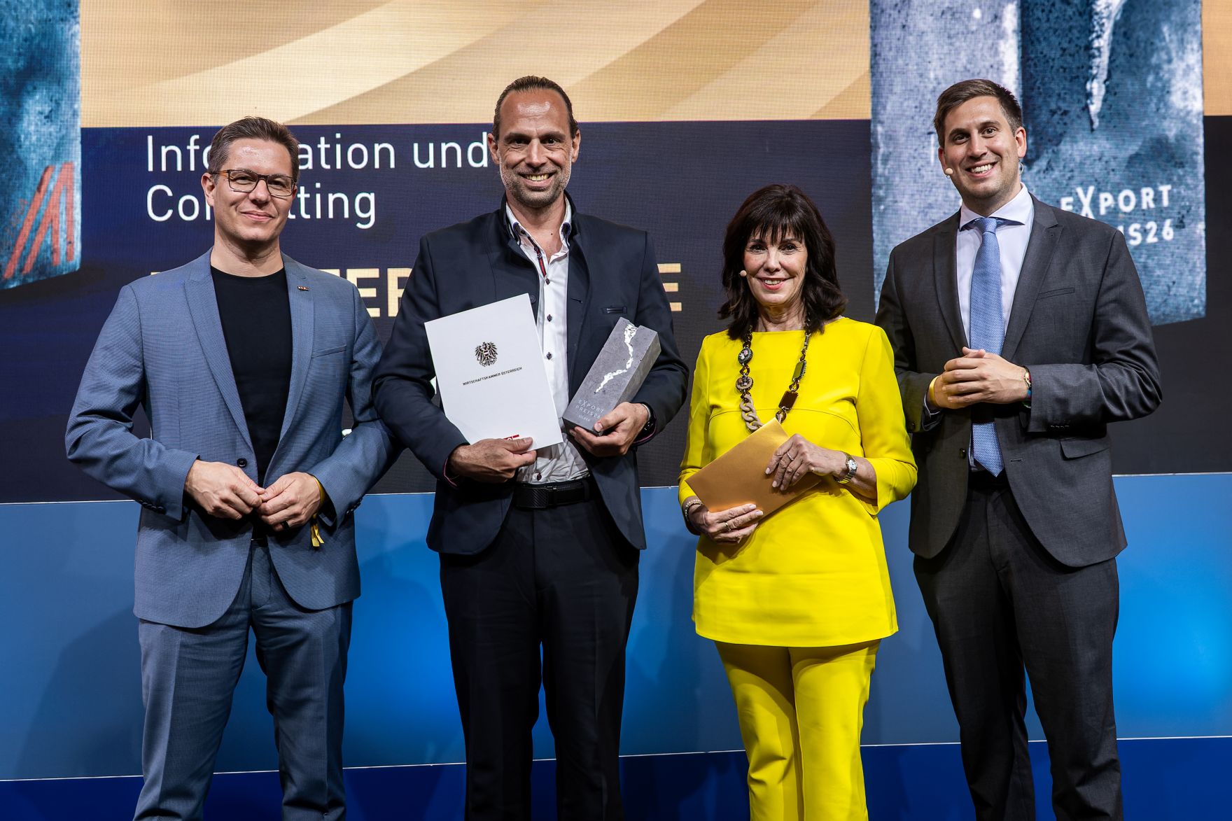 Am 28. Mai 2026 nahm Staatssekret&auml;r Alexander Pr&ouml;ll (r.) an der Verleihung des Exportpreises 2026 teil.