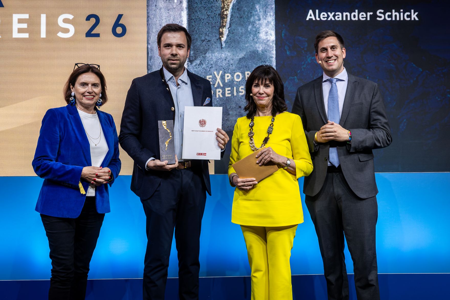 Am 28. Mai 2026 nahm Staatssekret&auml;r Alexander Pr&ouml;ll (r.) an der Verleihung des Exportpreises 2026 teil.