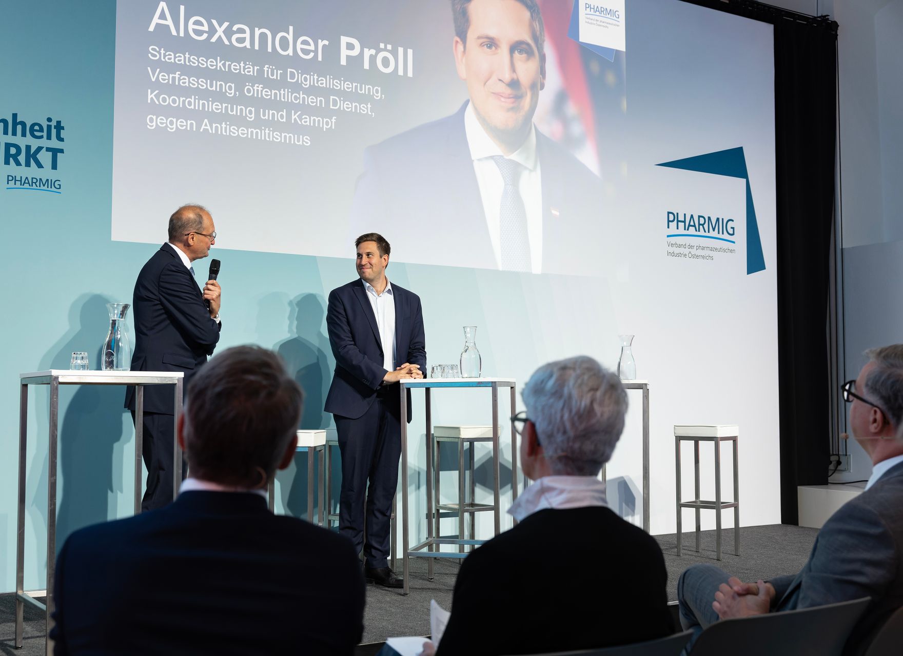 Am 29. Mai 2026 nahm Staatssekret&auml;r Alexander Pr&ouml;ll (r.) an der Pharmig Generalversammlung teil.