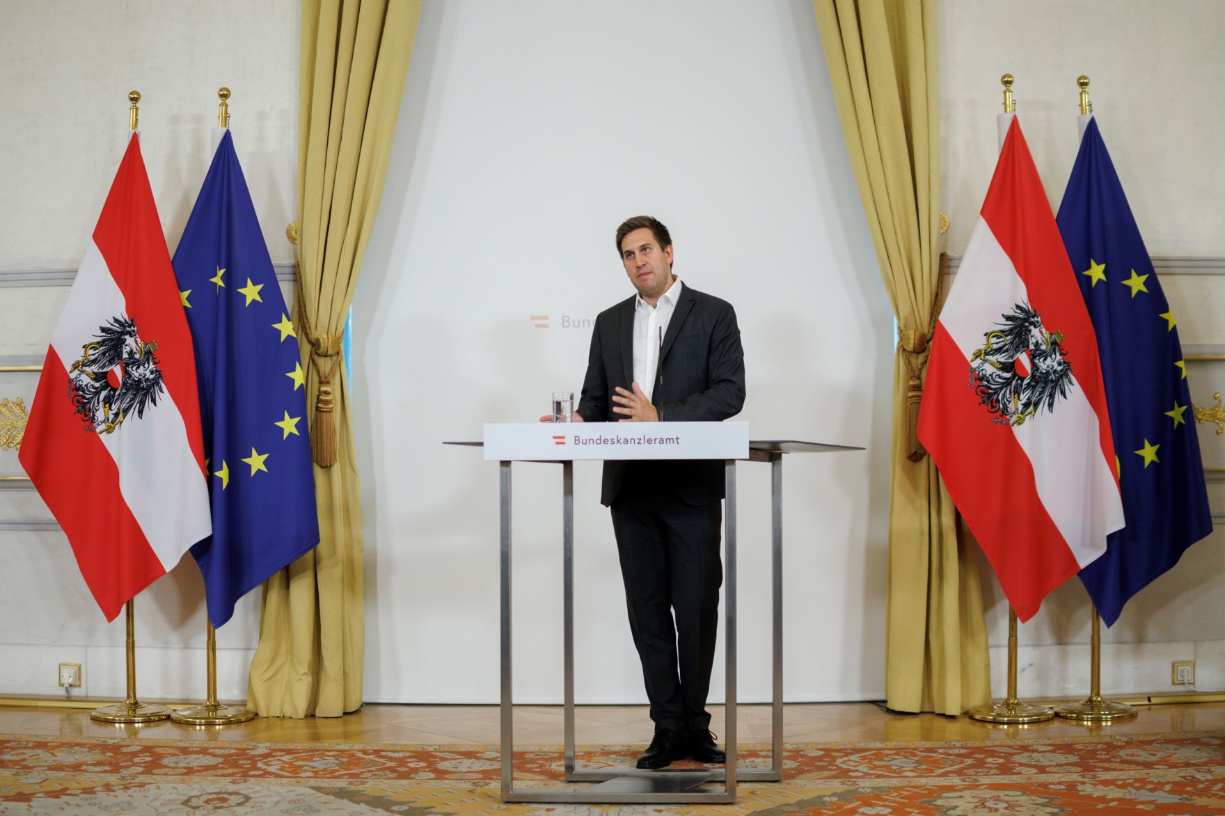 Am 18. Juni 2026 gab Staatssekret&auml;r Alexander Pr&ouml;ll (im Bild) eine Pressekonferenz anl&auml;sslich des Relaunch der ID Austria 2026.
