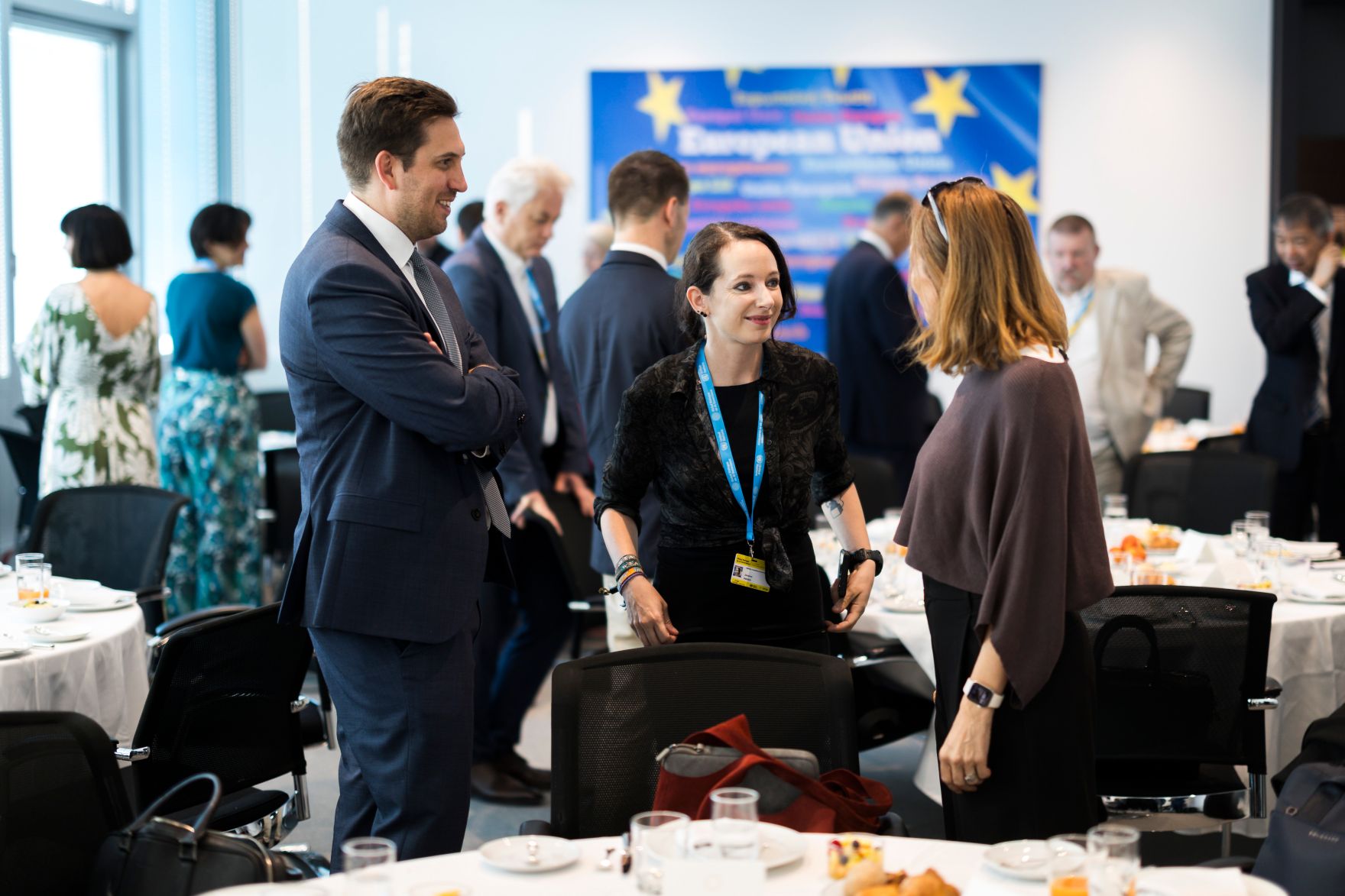 Am 6. Juli 2026 reiste Staatssekret&auml;r Alexander Pr&ouml;ll (l.) zu einem Arbeitsbesuch nach Genf. Im Bild bei der Veranstaltung &sbquo;Trust, Science and Resilience&lsquo;.