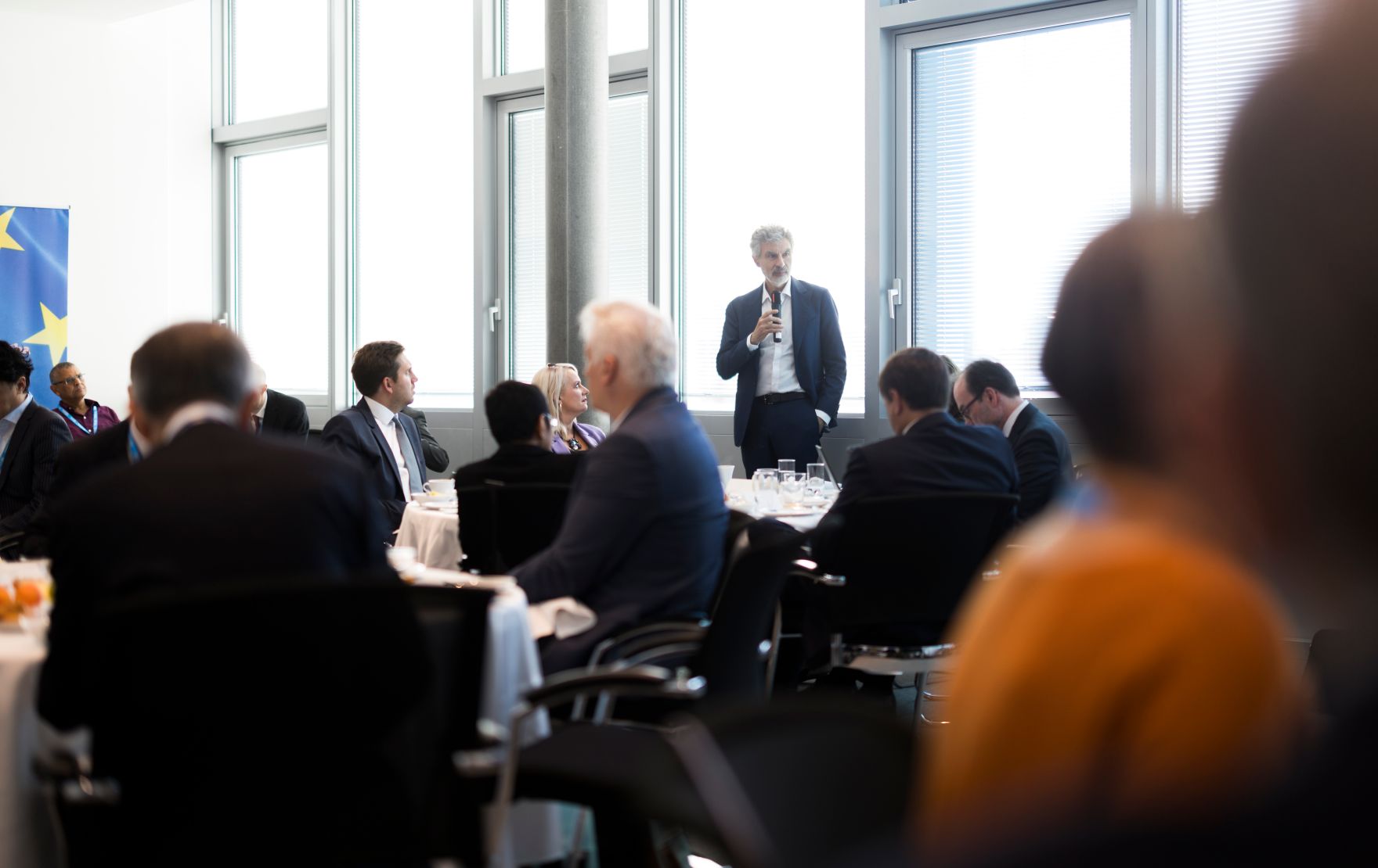Am 6. Juli 2026 reiste Staatssekret&auml;r Alexander Pr&ouml;ll zu einem Arbeitsbesuch nach Genf. Im Bild bei der Veranstaltung &sbquo;Trust, Science and Resilience&lsquo;.