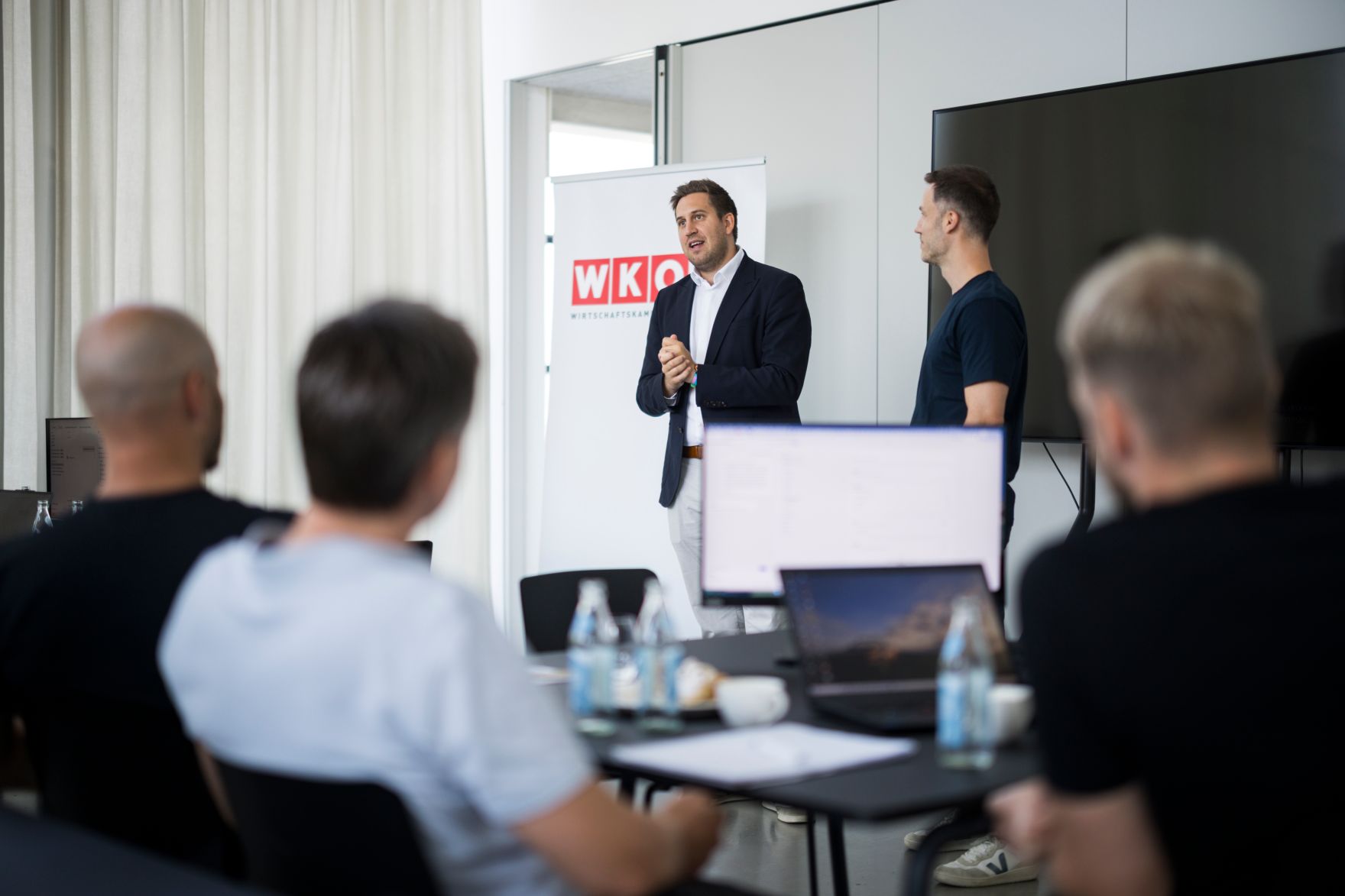 Am 31. Juli 2026 nahm Staatssekret&auml;r Alexander Pr&ouml;ll (im Bild) am ID Austria Unternehmertag 2026 in Feldkirch teil.