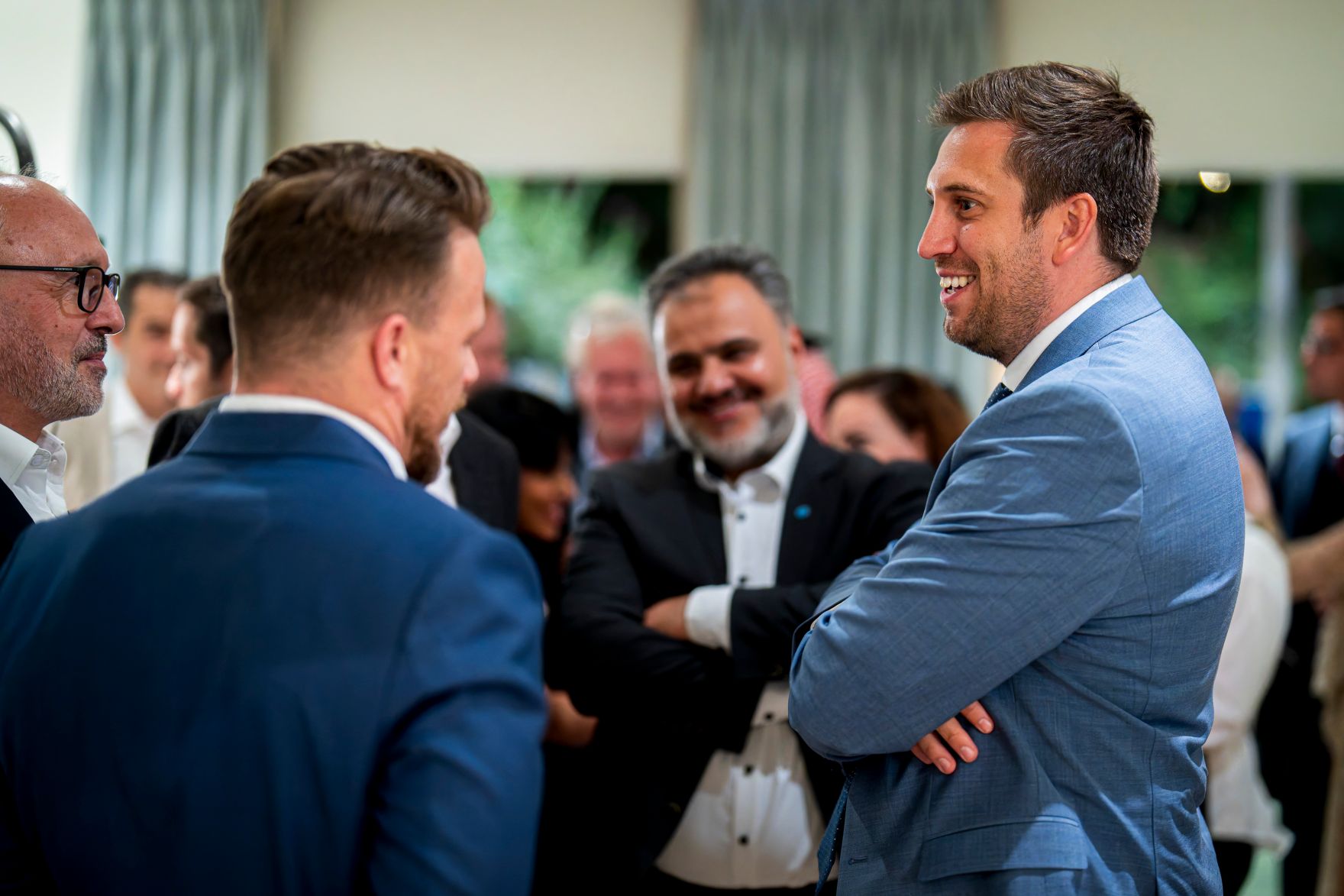 Am 31. August 2026 reise Staatssekret&auml;r Alexander Pr&ouml;ll (r.) zu einem Arbeitsbesuch nach Riad. Im Bild beim Empfang von ReFocus Austria.