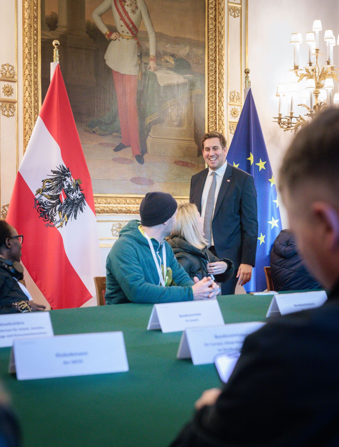 Am 26. Oktober 2026 lud Staatssekret&auml;r Alexander Pr&ouml;ll (im Bild) anl&auml;sslich des Nationalfeiertags Besucherinnen und Besucher zum Tag der offenen T&uuml;r ins Bundeskanzleramt.