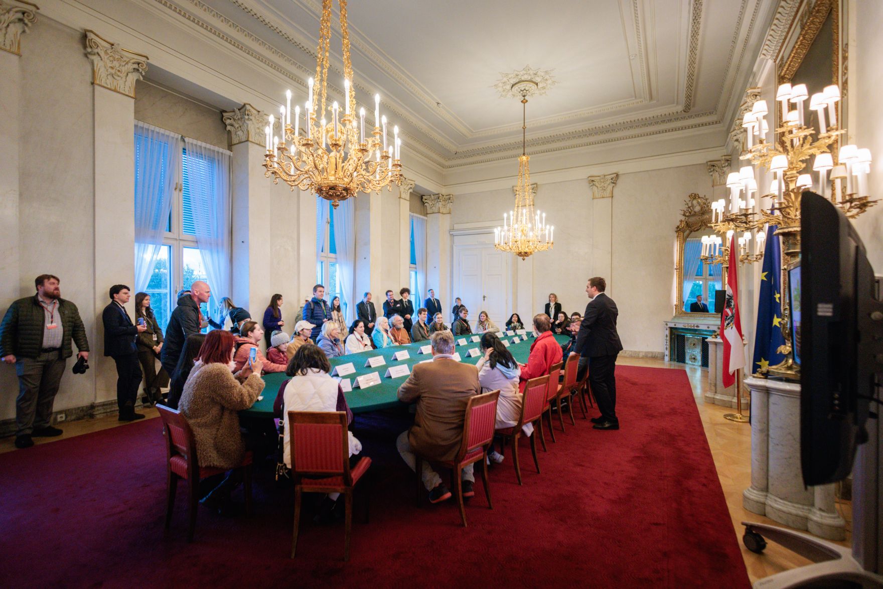 Am 26. Oktober 2026 lud Staatssekret&auml;r Alexander Pr&ouml;ll (im Bild) anl&auml;sslich des Nationalfeiertags Besucherinnen und Besucher zum Tag der offenen T&uuml;r ins Bundeskanzleramt.
