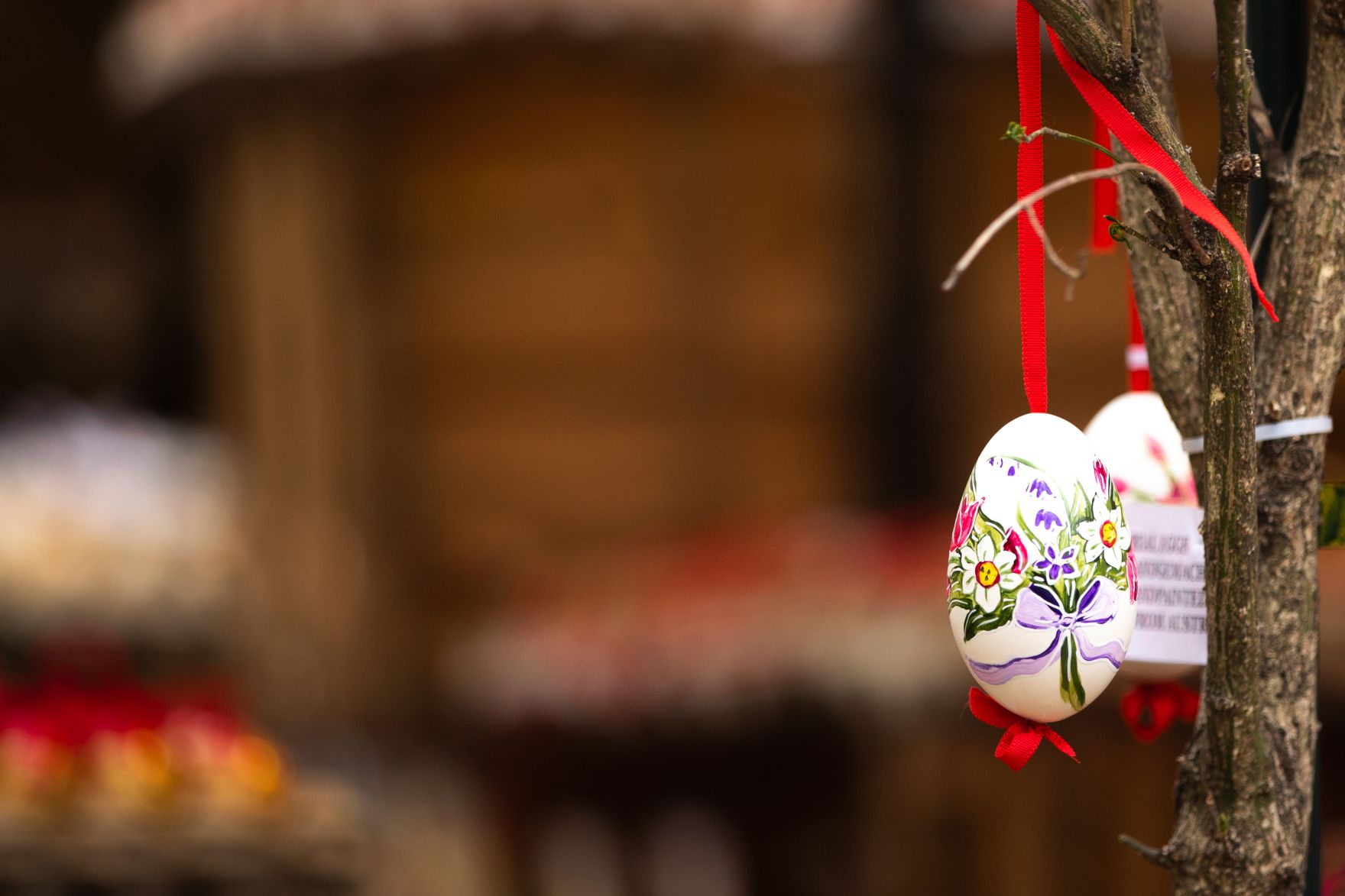 Ostereier am Ostermarkt auf der Freyung Schlagw&ouml;rter: Ostern, Osterfest, Eier, Ostereier, Fest, Schmuck