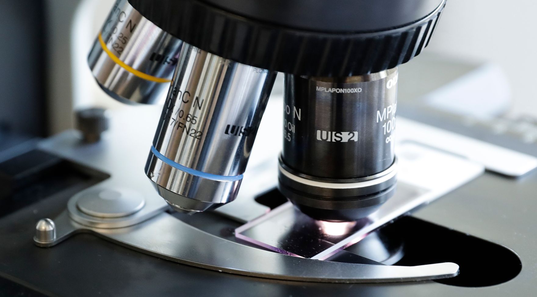 Labor - Proben werden unter dem Mikroskop untersucht. Schlagw&ouml;rter: Medizin, Mikroskop, Untersuchung, Gesundheit, Arzt, Rat f&uuml;r Besch&auml;ftigung, Sozialpolitik, Gesundheit und Verbraucherschutz, EPSCO