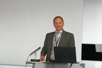 Am 23. und 24. September 2010 lud Radio Afrika TV zum &quot;African Press Day - Internationales Symposium&quot; ins ORF-Zentrum Wien. Im Bild ORF-Public Value-Chef Klaus Unterberger bei seiner Er&ouml;ffnungsrede.