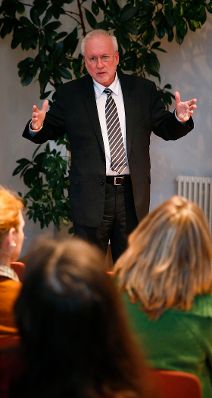 Am 18. Februar 2013 fand im Bundeskanzleramt eine Info-Veranstaltung zum neuen Bundesverwaltungsgericht f&uuml;r Bundesbedienstete statt. Im Bild Pr&auml;sident Harald Perl.