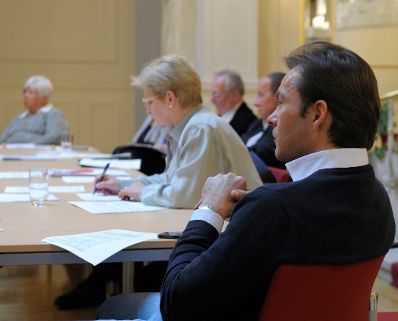 Am 20. November 2013 fand im Haus des Sports die Diskussionsveranstaltung &bdquo;Internationaler Sport &ndash; eine rechtliche Herausforderung f&uuml;r Verwaltung und Gerichtsbarkeit?&ldquo; statt. Im Bild Teilnehmer der Veranstaltung.