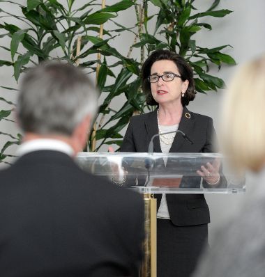 Am 23. April 2014 fand anl&auml;sslich der europ&auml;ischen Impfwoche der Weltgesundheitsorganisation die Veranstaltung &bdquo;Ethik und Impfen&ldquo; im Bundeskanzleramt statt. Im Bild Christiane Druml, Vorsitzende der Bioethikkommission bei der Er&ouml;ffnung der Veranstaltung.