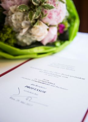 Am 29. Mai 2017 &uuml;berreichte Reinhold Hohengartner die Urkunde, mit der Gerhard Jelinek der Berufstitel Professor verliehen wurde.