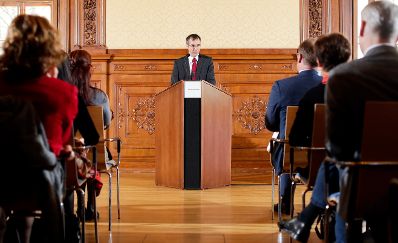 Am 7. November 2018 &uuml;berreichte Christian Kircher das &Ouml;sterreichische Ehrenkreuz f&uuml;r Wissenschaft und Kunst I. Klasse an Gregor Hatala. Im Bild Laudator Rudolf W&auml;chter.