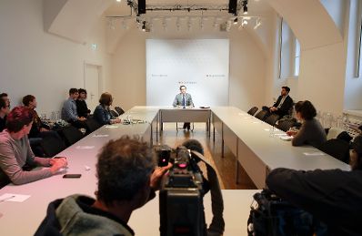 Am 31. Oktober 2019 lud Regierungssprecher Alexander Winterstein zu einem Briefing zu den aktuellen Themen der Bundesregierung.