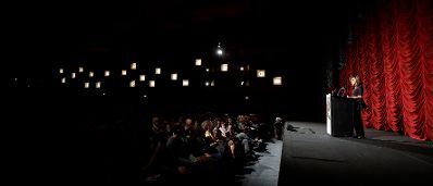 Am 24. Oktober 2019 er&ouml;ffnete Bundeskanzlerin Brigitte Bierlein (im Bild) die Viennale 2019.