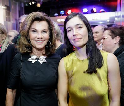 Am 24. Oktober 2019 er&ouml;ffnete Bundeskanzlerin Brigitte Bierlein (l.) die Viennale 2019. Im Bild mit der Direktorin der Viennale Eva Sangiorgi (r.).