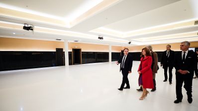 Am 12. November 2019 besuchte Bundeskanzlerin Brigitte Bierlein (im Bild) im Rahmen ihrer Paris Reise das Europ&auml;ische J&uuml;dische Zentrum.