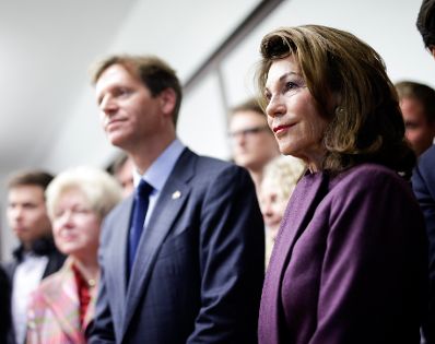 Am 19. November 2019 nahm Bundeskanzlerin Brigitte Bierlein (r.) am Grand Opening der &Ouml;sterreichisch-Amerikanischen-Gesellschaft teil. Im Bild mit dem amerikanischen Botschafter Trevor Traina (l.).