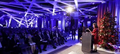 Am 27. November 2019 nahm Bundeskanzlerin Brigitte Bierlein (r.) an der Einf&uuml;hrung des neuen Notariatskammer Pr&auml;sidenten Michael Umfahrer teil.