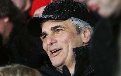 Am 25. J&auml;nner 2011 besuchte Bundeskanzler Werner Faymann den Ski-Weltcup-Nachtslalom der Herren in Schladming.