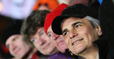 Am 25. J&auml;nner 2011 besuchte Bundeskanzler Werner Faymann den Ski-Weltcup-Nachtslalom der Herren in Schladming.