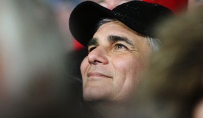 Am 25. J&auml;nner 2011 besuchte Bundeskanzler Werner Faymann den Ski-Weltcup-Nachtslalom der Herren in Schladming.