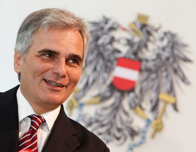 Am 14. September 2011 empfing Bundeskanzler Werner Faymann Sportlerinnen und Sportler des &Ouml;sterreichischen Skiverbandes (&Ouml;SV) im Bundeskanzleramt.