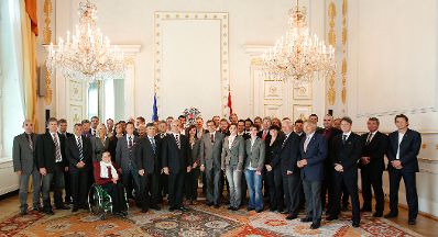 Am 14. September 2011 empfing Bundeskanzler Werner Faymann Sportlerinnen und Sportler des &Ouml;sterreichischen Skiverbandes (&Ouml;SV) im Bundeskanzleramt.