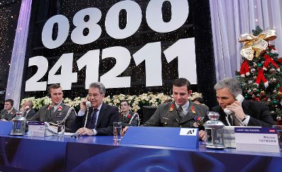 Am 24. Dezember 2011 nahm Bundeskanzler Werner Faymann an der Licht ins Dunkel Spendenaktion im ORF Zentrum Wien teil.