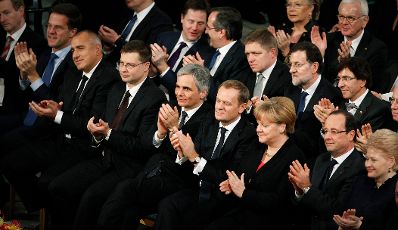 Am 10. Dezember 2012 wurde in Oslo, Norwegen der Friedensnobelpreis an die Europ&auml;ische Union verliehen.