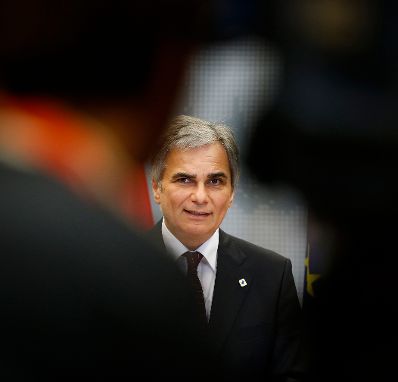 Am 14. Dezember 2012 endete in Br&uuml;ssel der zweit&auml;gige Europ&auml;ische Rat der EU-Staats- und Regierungschefs. Im Bild Bundeskanzler Werner Faymann bei der Pressekonferenz.