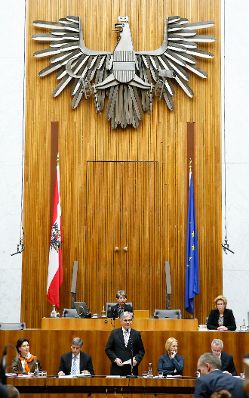 Am 17. Dezember 2013 stellte Bundeskanzler Werner Faymann im Nationalrat im Parlament das Arbeitsprogramm der Bundesregierung f&uuml;r die kommenden f&uuml;nf Jahre vor.